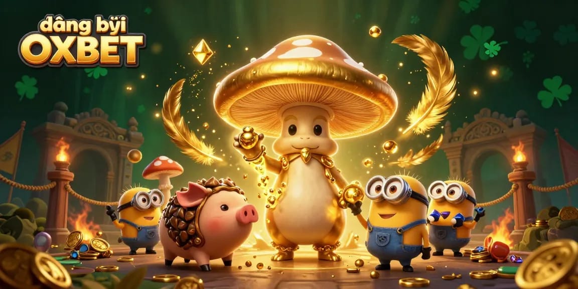 Engage with đăng ký OXBET at an exciting online casino, featuring vibrant graphics and magical elements.
