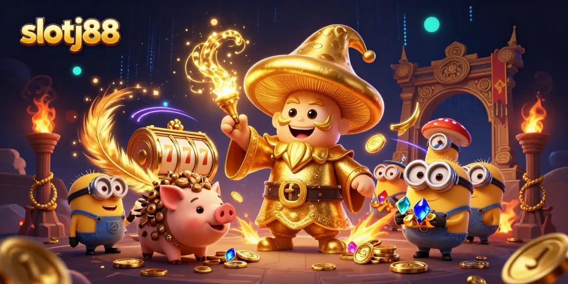 Spin it big with slotj88's enchanting wizard and treasure-filled scene in 8K detail.