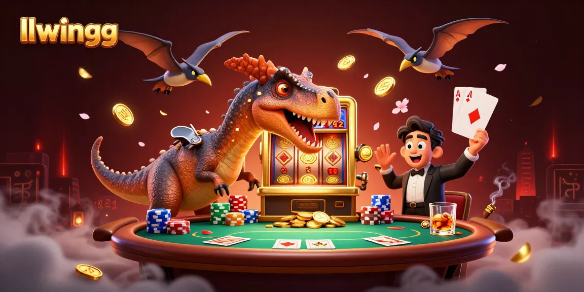 Experience a thrilling llwingg casino scene with dynamic characters and rich gaming elements.