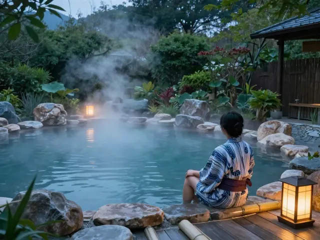 ROKOK88 volcanic mineral pools providing a serene onsen experience.