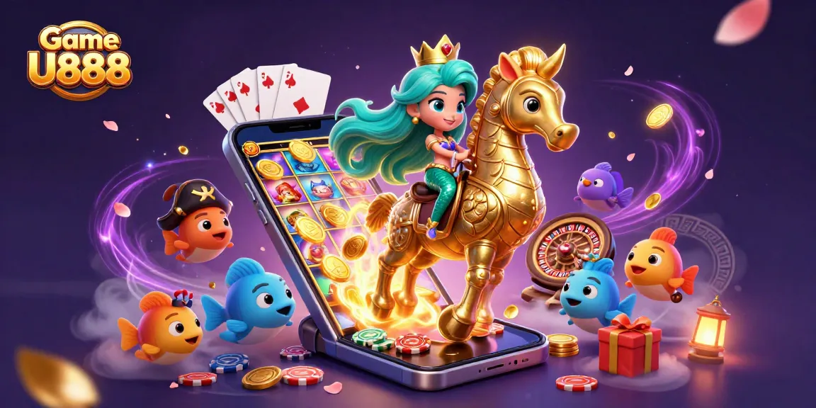 Engage in exciting gameplay at Game U888 with vivid casino-themed visuals and dynamic elements.