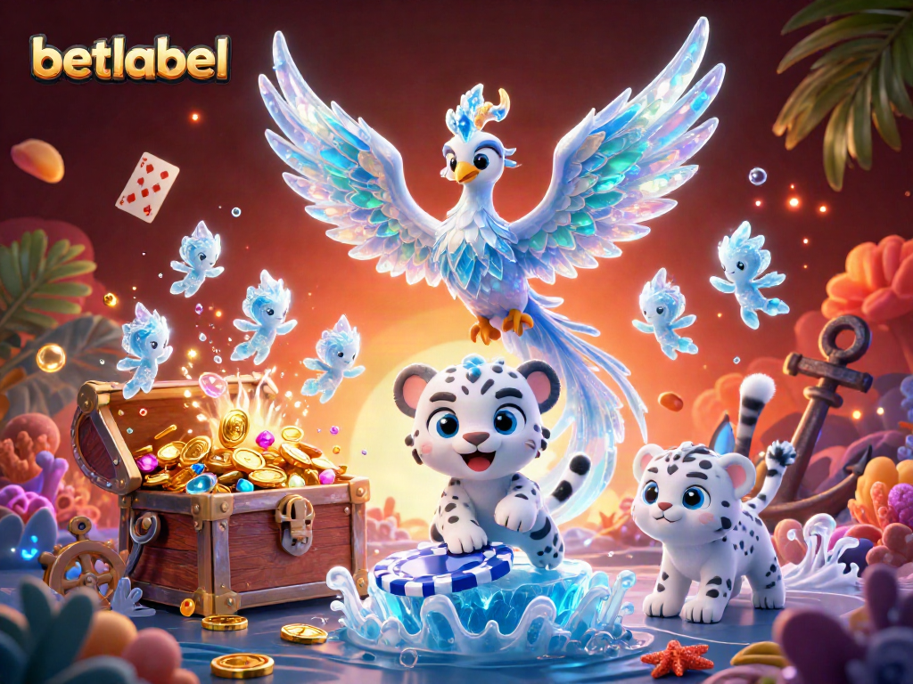 Experience thrilling gameplay at Betlabel with a vibrant ice-themed casino fantasy setting.