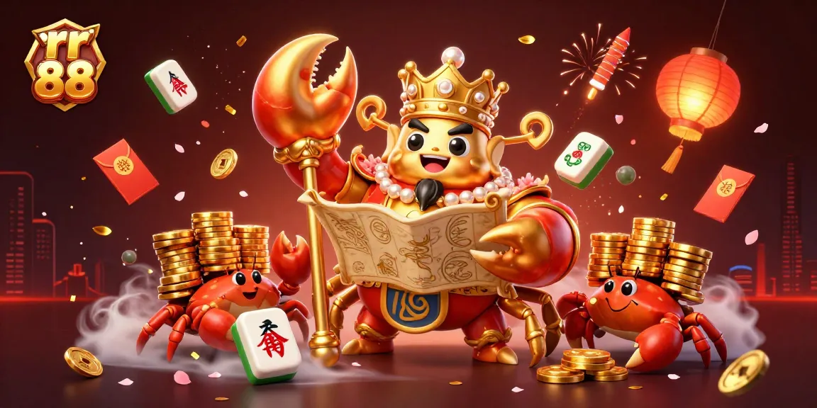 Experience thrilling opportunities at rr 88 with a vibrant and engaging casino scene featuring a golden crab emperor and game symbols.