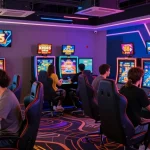 Engaging gaming scene showcasing players enjoying KK55 with vibrant visuals.