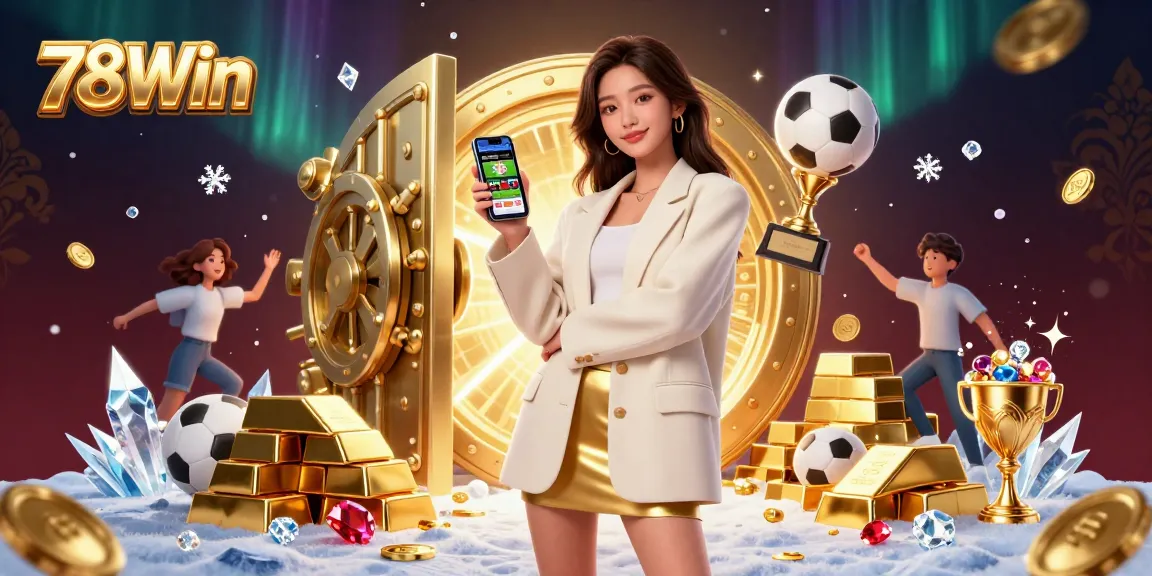 Engage in thrilling sports betting with 78Win, featuring an energetic scene of gambling excitement.