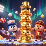 Engage in thrilling gameplay at sin88 com with a dynamic casino-themed illustration featuring sports and gaming elements.