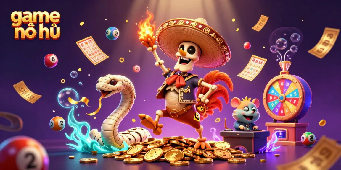 Experience the excitement of game nổ hũ with vibrant characters and dynamic casino elements.